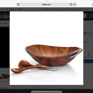 NAMBE Braid Wooden Salad and Servers